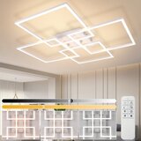 Nettlife LED stropna svetilka za dnevno sobo, kuhinjo, bela, možnost zatemnitve, z daljinskim upravljalnikom, moderna, 3000K - 6500K, 48W, (5000046007) Cene