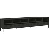 vidaXL TV omarica črna 202x39x43,5 cm hladno valjano jeklo | Shoptok.si