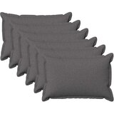  Presvlaka za jastuk 6 kom. HOUTEN Svjetlosiva 40 x 60 cm - Svjetlosiva 40 x 60 cm 6 | shoptok.hr