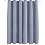 Furnova Zatemnitvena zavesa s kovinskimi obročki siva 290x245 cm, (21918291) | Shoptok.si