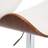  Barski stolček belo umetno usnje, (20817361) | Shoptok.si