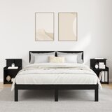 vidaXL posteljne omarice 2 kosa črni hrast 40x35x60 cm inženirski les | Shoptok.si
