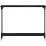  Konzolni stol crni 100 x 22 5 x 75 cm od konstruiranog drva | shoptok.hr
