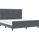  Postelja Temno Siva 180x200 cm Žamet, (22049693) | Shoptok.si