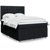  Krevet s oprugama i madracem crni 160x200 cm od tkanine | shoptok.hr