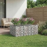  Gabionski uzdignuti krevet Srebrno 150 x 100 x 60 cm - 150 x 100 x 60 cm | shoptok.hr