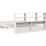 vidaXL Knjižna postelja brez vzmetnice bela 180x200 cm trdna borovina | Shoptok.si
