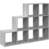 vidaXL Pregrada/regal za knjige 3razina sonoma 137,5x29x103,5cm drveni | shoptok.hr