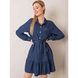 Italy Moda Dress-DHJ-SK-3679.52P-navy blue | shoptok.hr