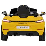  Licencirani Porsche 718 Spyder RS dječji automobil na akumulator, žuti Slike