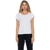 Leone 1947 Majice & Polo majice Woman T-Shirt Short Sleeves Active Gold Bela | Shoptok.si