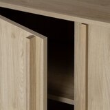 Marckeric Komoda v hrastovem dekorju v naravni barvi 180x80x40 cm Luc – | Shoptok.si
