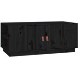 Maison Chic Klubska mizica - kavna mizica - Nizka mizica črna 100x50x41 cm trdna borovina, (21753471) Cene