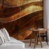  Foto tapeta - Liquid gold - abstract wavy composition with leaf patterns 400x280 | shoptok.hr