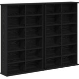 Cd ormar 2 kom. Crni hrast 60 x 17 x 92 cm Konstruirano drvo | shoptok.hr