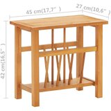  Mizica za revije 45x27x42 cm trdna hrastovina, (20818686) | Shoptok.si