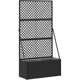 vidaXL Gredni pergola sadilnik Črna 70 x 30 x 135 cm Kovina, (5000187750) Cene