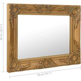 vidaXL Zidno ogledalo u baroknom stilu 50 x 40 cm zlatno | shoptok.hr
