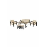 Hanah home baštenske garniture leo 3+1+1+2 beige | Eponuda.com