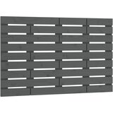  Zidno uzglavlje sivo 106 x 3 x 63 cm od masivne borovine | shoptok.hr