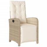  3-dijelni bistro set s jastucima bež od poliratana | shoptok.hr