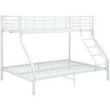 vidaXL posteljni okvir pograd bel kovinski 140x200/90x200 cm | Shoptok.si