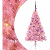  Umjetno predsvijetljeno božićno drvce Ružičasta 120 cm PVC | shoptok.hr
