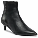 Calvin Klein Škornji Wrapped Stil Ankle Boot 50 HW0HW01838 Črna