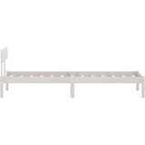  Okvir za krevet od borovine bijeli 75 x 190 cm UK jednokrevetni | shoptok.hr