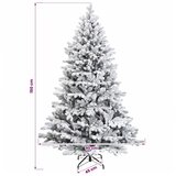  Umjetno božićno drvce s kuglicom 150 cm 150 LED lampica - Zelena i bijela 150 cm s LED-ima i ružičastim lopticama | shoptok.hr