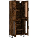 vidaXL Visoka komoda dimljeni hrast 69 5x34x180 cm konstruiranog drva | shoptok.hr