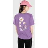 Boho Floral Stem T-shirt purple haze