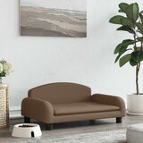  Krevet za pse smeđi 70 x 45 x 30 cm od tkanine | shoptok.hr