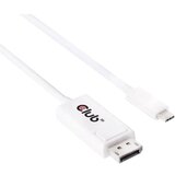 Club3d USB / DisplayPort Priključni kabel [1x USB 3.1 muški konektor AC - 1x Muški konektor DisplayPort] 1.2 m Bijela | Eponuda.ba