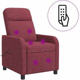  Krevetna stolica za masažu Vinska crvena Tkanina | shoptok.hr