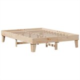 vidaXL Posteljni okvir brez vzmetnice 140x190 cm trdna borovina | Shoptok.si