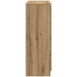 vidaXL Komoda artisan hrast 80x35x99 cm inženirski les | Shoptok.si