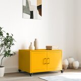  Stolić za kavu boje senfa 68x50x43,5 cm čelik | shoptok.hr
