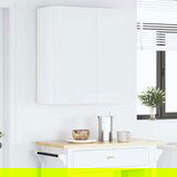 vidaXL Viseča omarica Riga Bela 80 x 31 x 80 cm Konstruiran les | Shoptok.si