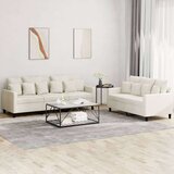  2-dijelni set sofa s jastucima krem baršunasti Cijene