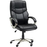 HOMCOM pisarniški sedež umetno usnje, najlon, kovina D53 x Š51 x V(114–124)cm Črn, (5000242913) Cene