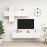  Komplet TV omaric 7-delni bela iverna plošča, (20913510) | Shoptok.si