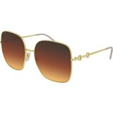 Gucci GG0879S 004 Polarized ONE SIZE (61) Zlata/Rjava Cene