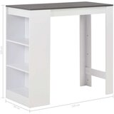 vidaXL Barski stol s policom bijeli 110 x 50 x 103 cm | shoptok.hr