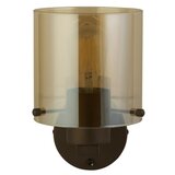 Searchlight 88912-1MO - zidno svetlo sweden 1xE27/60W/230V braon/zadimljeno | Eponuda.com