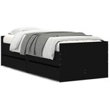 Okvir kreveta s ladicama crni 90 x 190 cm | shoptok.hr