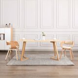 vidaXL Jedilni stoli 2 kosa ukrivljen les in umetno usnje | Shoptok.si