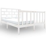  Okvir za krevet od borovine bijeli 120 x 190 cm 4FT mali bračni | shoptok.hr