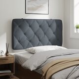  Jastuk za uzglavlje kreveta tamno sivi 100 cm baršun - Tamno siva 100 cm 1 | shoptok.hr
