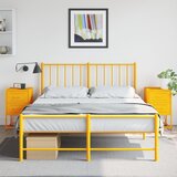  Noćni ormarići 2 kom boja senfa 36 x 39 x 60,5 cm čelični | shoptok.hr